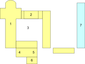 Plattegrond van de Abdij van Beaulieu