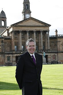 George outside Paisley'sTown Hall.JPG