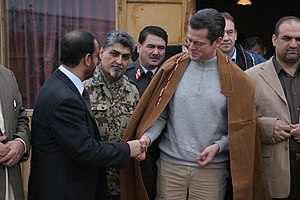 KUNDUZ, Afghanistan-German Minister of Defence...
