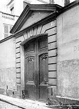 Entrée de l'hôtel en 1892.