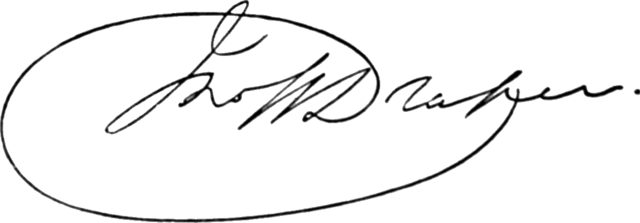 signature de John William Draper