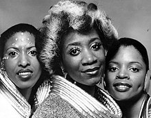 Labelle members (left to right: Nona Hendryx, Patti LaBelle, Sarah Dash) in 1975