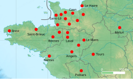 Map locating the courts that prosecuted or sentenced Georges Dubosq (1917-1944)[S 1]