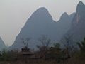 The Lijiang River in winter, in Guangxi Province, China