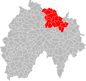 Lage der Communauté de communes du Cézallier im Département Cantal
