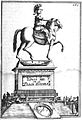 Louis XIII on Place Royale in Paris, engraving by Alain Manesson Mallet, 1702