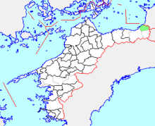 <small> <i> (decembro 2009) </i> </small> Mapo.
Kawanoe-City.Ehime.PNG