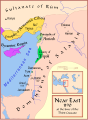 The remnants of the crusader states in 1190