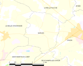 Mapa obce Niafles