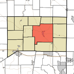 Location of Brookville Township in Franklin County
