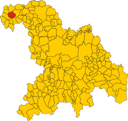 Cerrina Monferrato - Localizazion