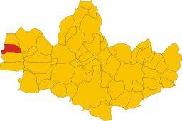 Misintos läge i Monza e Brianza