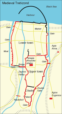 Fortification plan of Trebizond Medieval Trebizond 2.png