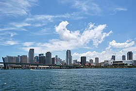 D’ Schtàdt Miami vu dr Biscayne Bay har gsah