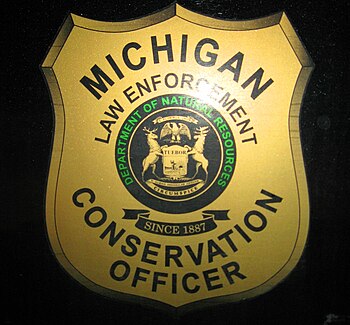 English: Michigan Conservation Officers Door Seal
