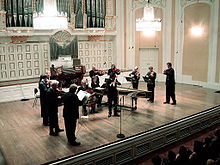 Concert in the Mozarteum, Salzburg Mozarteum grosser saal buehne mit orchester.jpg