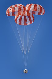 Testing of Orion's parachute system NASA's Orion Spacecraft Parachutes Tested at U.S. Army Yuma Proving Ground.jpg