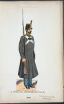 Soldat vid regementet iförd kapott vid 1860-talets mitt.