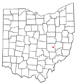 Ligging van Norwich in Ohio