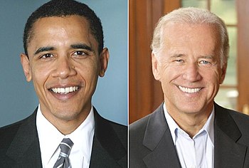 English: Barack Obama and Joe Biden