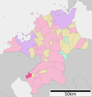 Lage Ōkawas in der Präfektur