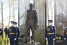 Opening of the monument to Mikhail Devyatayev in Torbeevo 0012.jpg