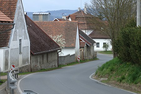 Ostřetice : rue principale.