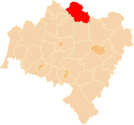 Powiat Powiat górowski v Dolnosliezskom vojvodstve (klikacia mapa)