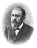 Black-and-white portrait of Henri Poincaré