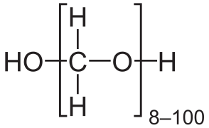 Параформалдехид је уобичајен облик формалдехида за индустријску примену.