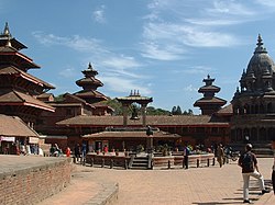 Hindu temples in Patan, the capital one of the three medieval kingdoms