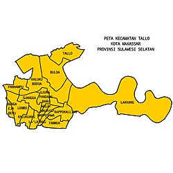 Peta kecamatan Tallo ring Kota Makassar