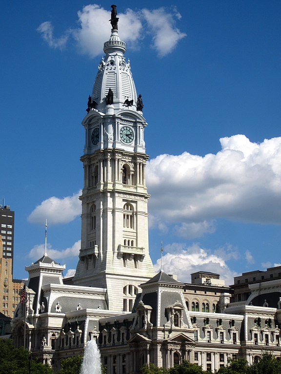 Philadelphia City Hall, Author Max Binder (CC BY-SA 3.0 Unported)