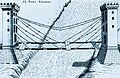 Drawing of suspension cable-stayed bridge by Fausto Veranzio in his Machinae Novae