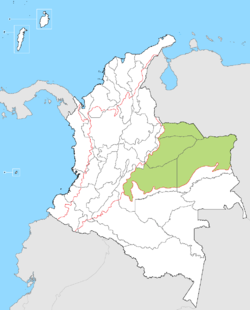 Ubicación de Región de la Orinoquía