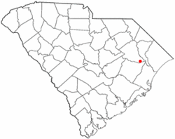 Location of Johnsonville inSouth Carolina