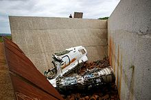 Wreckage of the plane crash that killed President Samora Machel Samora Machel Plane Wreck.jpg