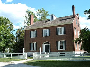 The Trustees' Office served both as administrative headquarters for the community and as a guest house.