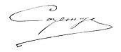 signature de Gabriel Marius Cazemajou