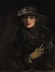 A Lady in Brown, ca. 1915