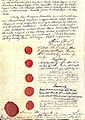 A szentesi örökváltsági szerződés hitelesítési záradéka (1836)