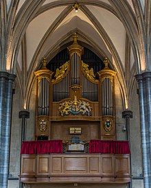 The organ in the Temple Church Temple Church Organ, London, UK - Diliff.jpg