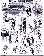 Обложка программы из первой игры между Thames Ironworks и Millwall Athletic