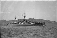 HMS Centurion disguised as HMS Anson (A9982) The Royal Navy during the Second World War A9982.jpg