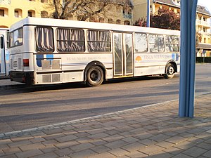 A Tisza Volán autóbusza a szentesi autóbusz-állomáson