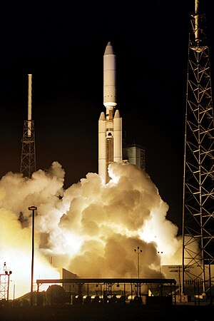 Titan IVB Centaur launching ELINTspy satellite.jpg