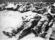 Polish civilians murdered during the Wola massacre in Warsaw, August 1944 Victims of Wola Massacre.jpg