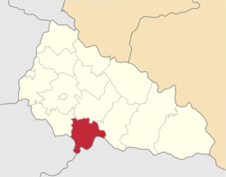 Location of Vinohradivas rajons