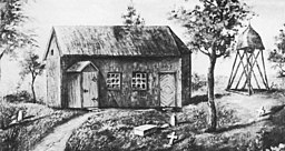 Önums gamla kyrka, cirka 1860.