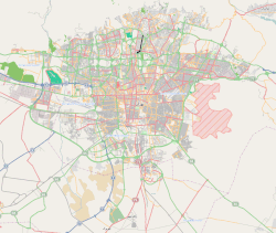 موقعیت بلوار آفریقا یا خیابان جردن در نقشه تهران به رنگ سیاه